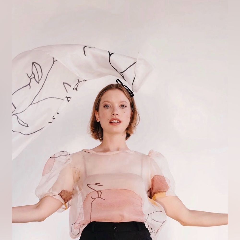 Noemiah Silk Organza Sarah Top